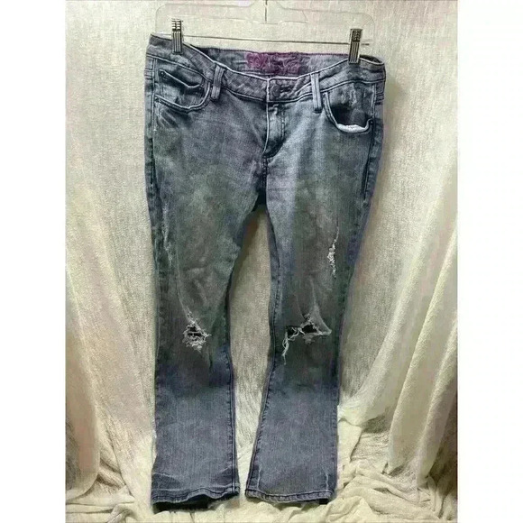Vintage Fox Racing Distressed Jeans Size 13 - Picture 1 of 16